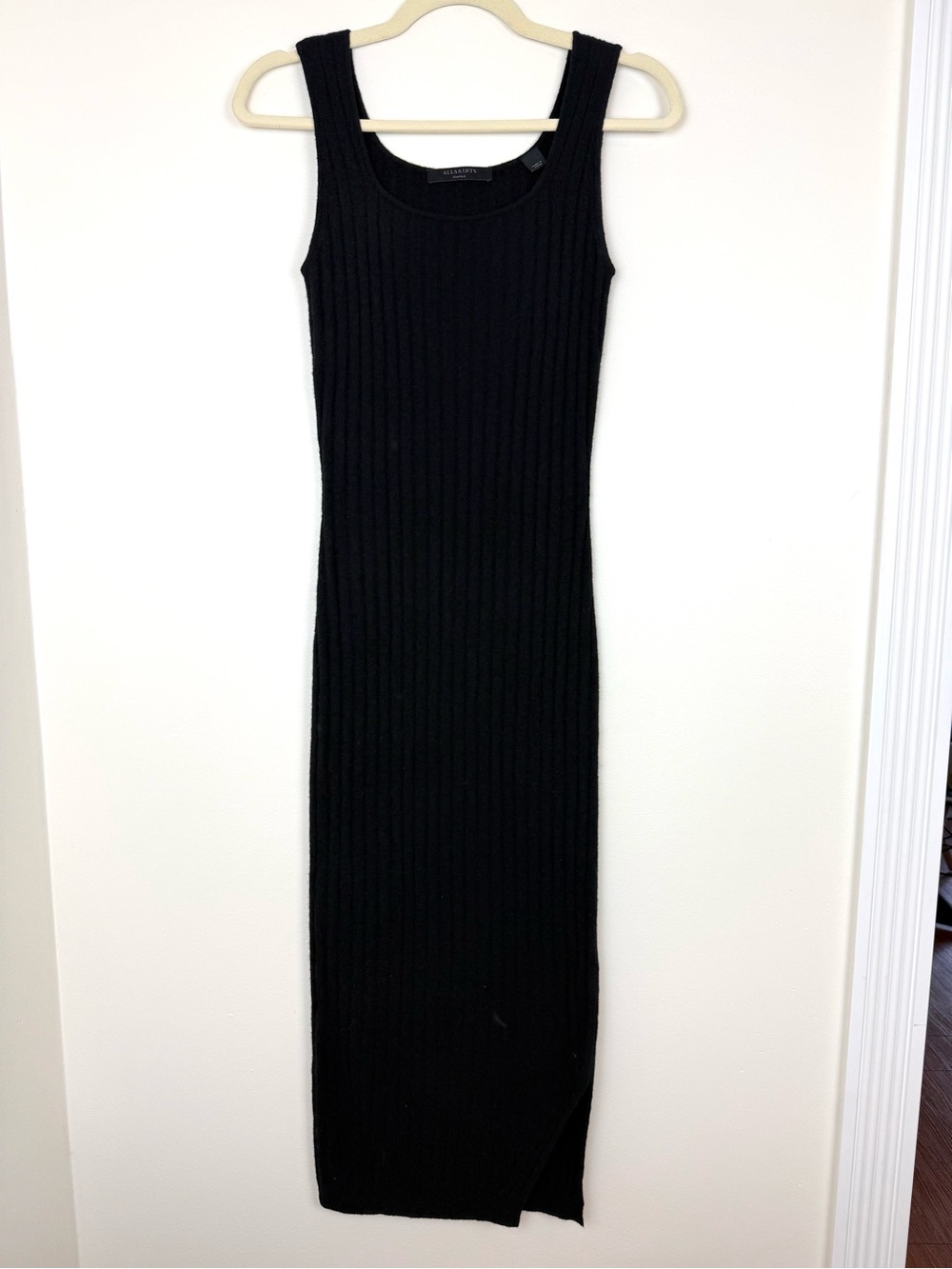 All Saints Margot Wool Blend Dress Black Size Small - Picture 4 of 12
